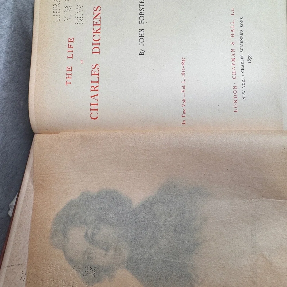 Life of Charles Dickens John Forster 2 Vol Set‎ 1899 Gadshill Chapman Hall